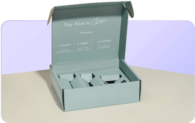 Eco-friendly minimalist packaging with reduced materials and no plastic