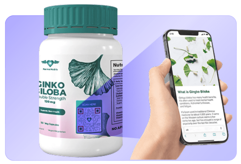 Interactive QR code on medicine gives dosage guidance and safety info