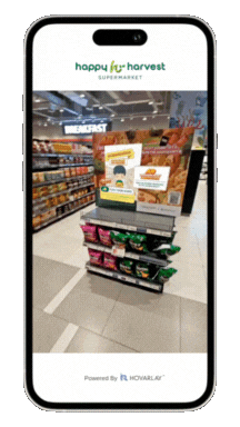 Happy Harvest Supermarket AR Treasure Hunt Game Powered by HOVARLAY