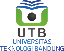 UTB logo for Universitas Teknologi Bandung (green shield with blue lines).