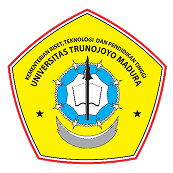 Colorful university seal: yellow pentagonal shield with blue book and white torch, stars and ribbon, Indonesian text along the edge.