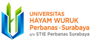 LOGO_UHW_Perbanas | HOVARLAY Logo for Universitas Hayam Wuruk Perbanas-Surabaya (d/h STIE Perbanas Surabaya), featuring a blue-green geometric emblem and orange text.
