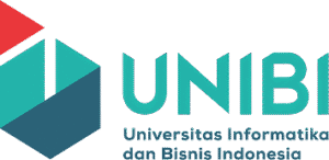 LOGO_UNIBI | HOVARLAY UNIBI logo with teal/blue geometric mark and the text 'UNIBI' and 'Universitas Informatika dan Bisnis Indonesia'