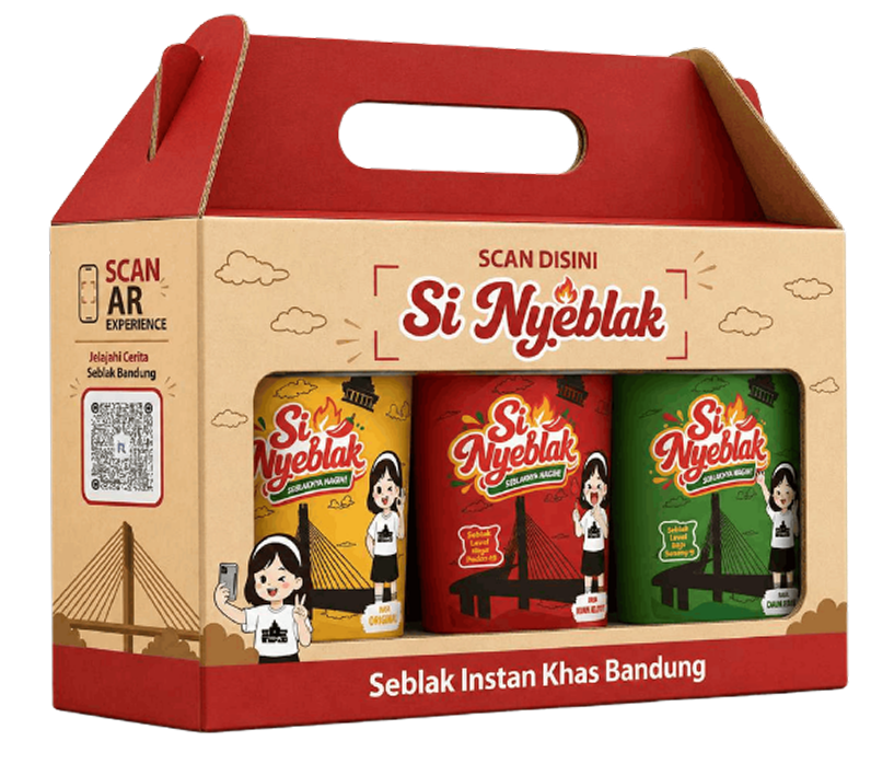An Oleh-Oleh Gift Box Rooted in Bandung packaging by Rafi Yahya Mubaroka, Institut Teknologi Nasional Bandung (Itenas), NPEA 2026 Jury Commendation